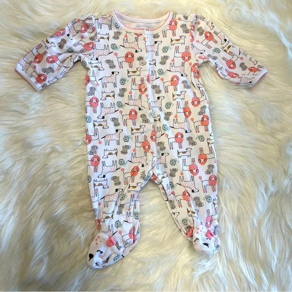 5/$30 Carter’s 3 Month Baby Girl Footies Sleep & Play​ - Picture 3 of 7